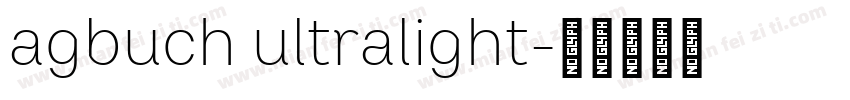 agbuch ultralight字体转换